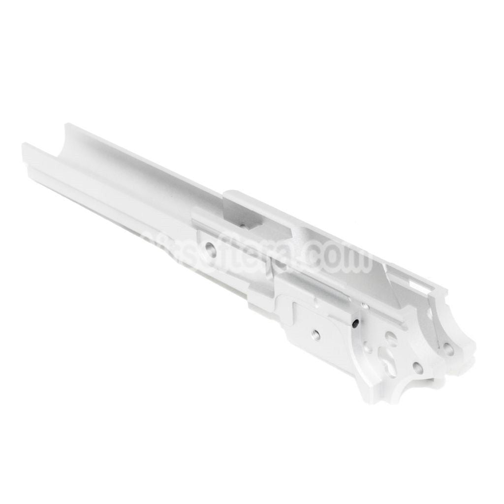 Airsoft 5KU CNC Aluminum Middle Frame Under Rail Version Type-2 For Tokyo Marui Hi-Capa Series GBB Pistols Silver