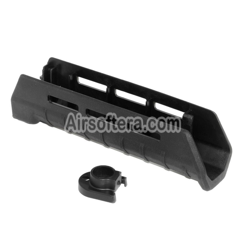 Airsoft CYMA 198mm Polymer ZHUKOV Style AKM M-LOK Lower Handguard System For CYMA CM077E AK Zhukov Series AEG Rifles Black