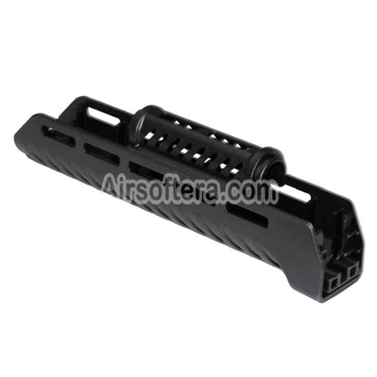 Airsoft CYMA 110mm/265mm Polymer ZHUKOV Style AKM M-LOK Upper Lower Handguard System For CYMA AK Series AEG Rifles Black