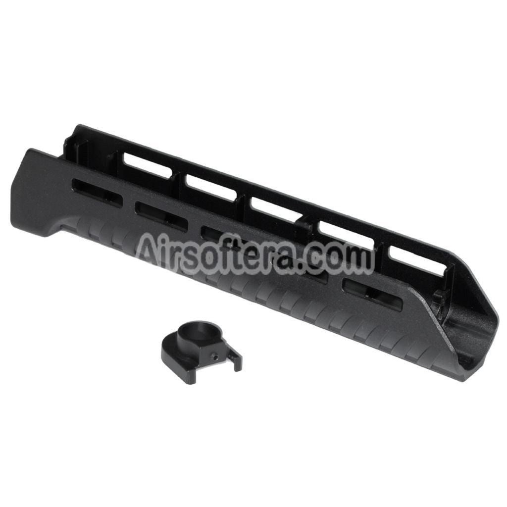 Airsoft CYMA 265mm Polymer ZHUKOV Style AKM M-LOK Lower Handguard System For CYMA AK Series AEG Rifles Black