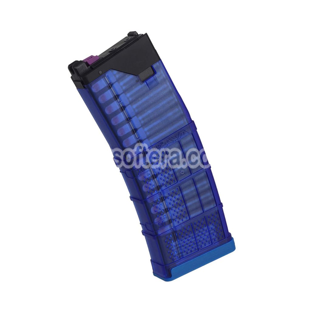 Airsoft CYMA Lancer Systems L5AWM 300BLACKOUT 30rd Gas Magazine For CYMA CGS Tokyo Marui M4 Series MWS GBB Rifles Blue