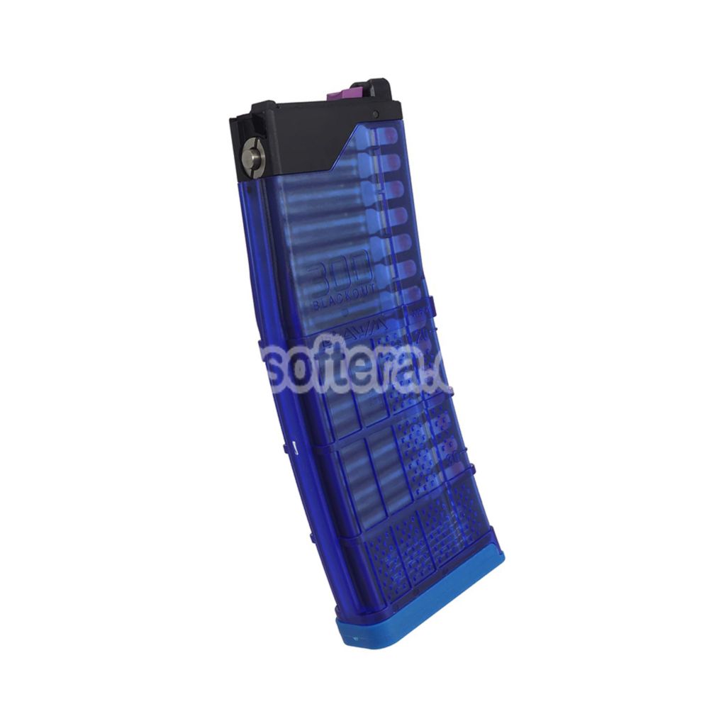 Airsoft CYMA Lancer Systems L5AWM 300BLACKOUT 30rd Gas Magazine For CYMA CGS Tokyo Marui M4 Series MWS GBB Rifles Blue