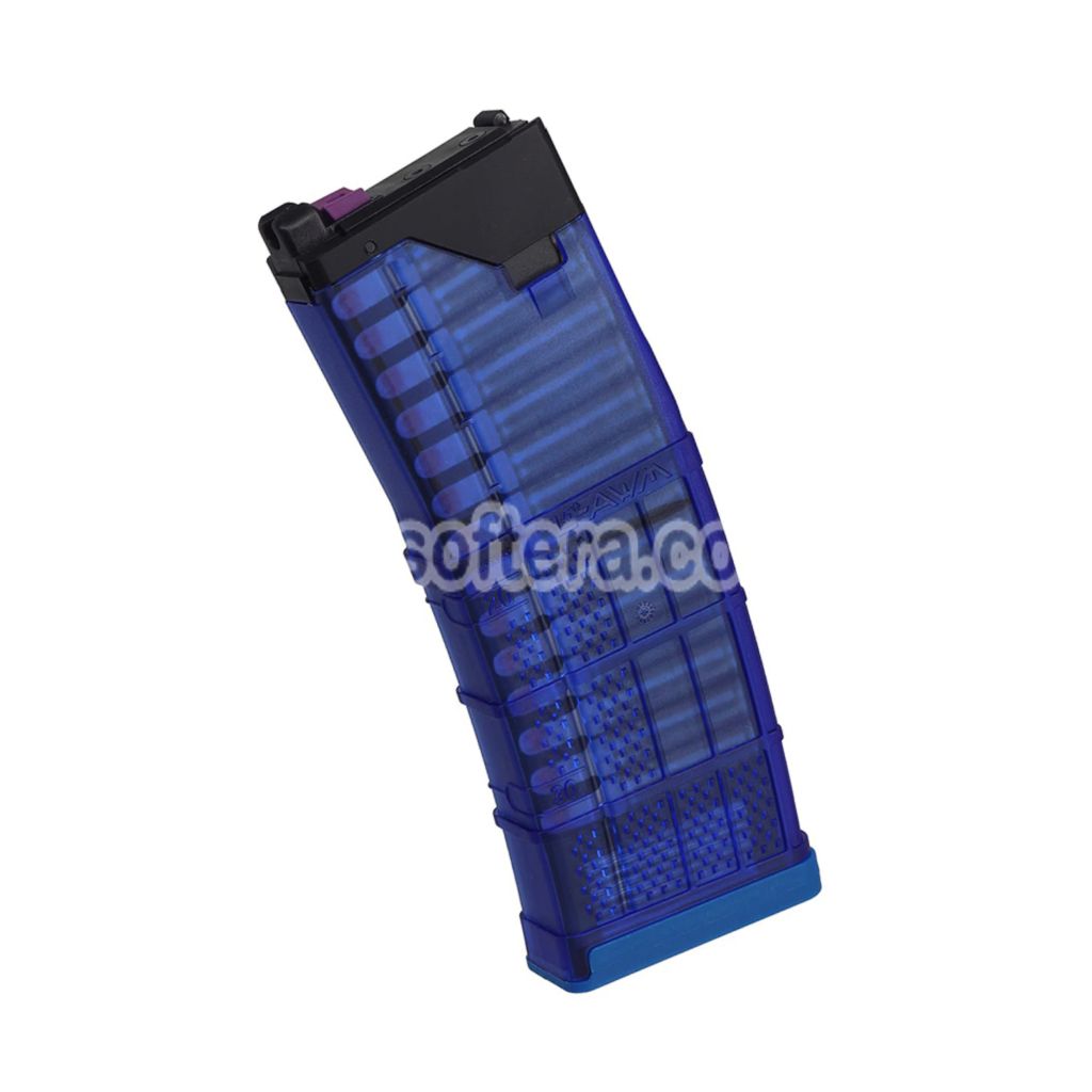 Airsoft CYMA Lancer Systems L5AWM 5.56 30rd Gas Magazine For CYMA CGS Tokyo Marui M4 Series MWS GBB Rifles Blue