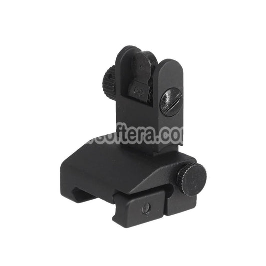 Airsoft CYMA Metal Flip Up Rear Sight For 20mm 1913 Picatinny Rail M4 M16 AEG Rifles