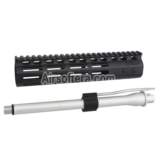 Airsoft CYMA CGS Noveske N4 9.5" M-Lok Handguard Rail System with Outer Barrel For CYMA CGS AR M4 Tokyo Marui M4 MWS GBB Rifles Black