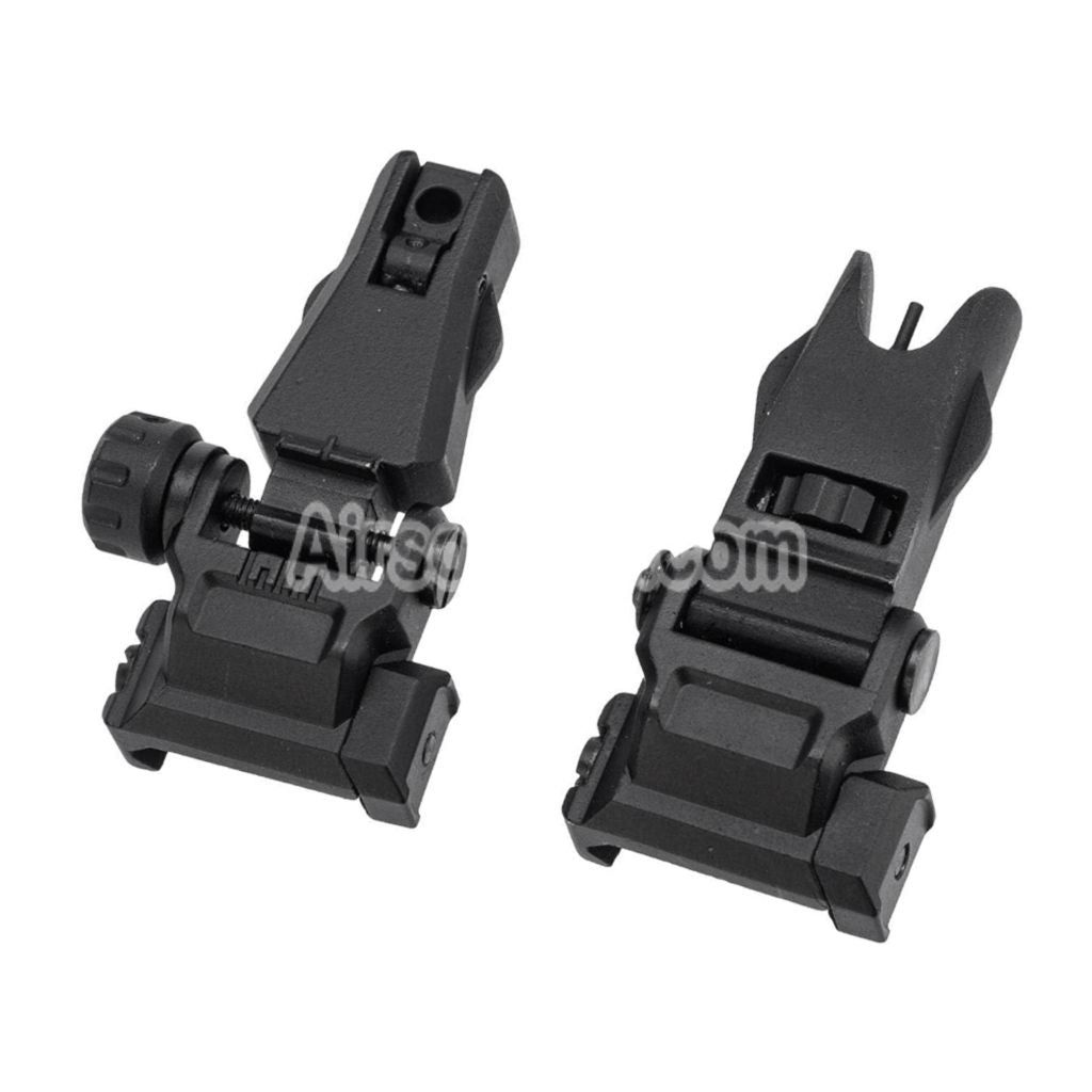 Airsoft APS New Hawk Flip Up Front Rear Sight For 20mm 1913 Picatinny Rail M4 M16 AEG Rifles