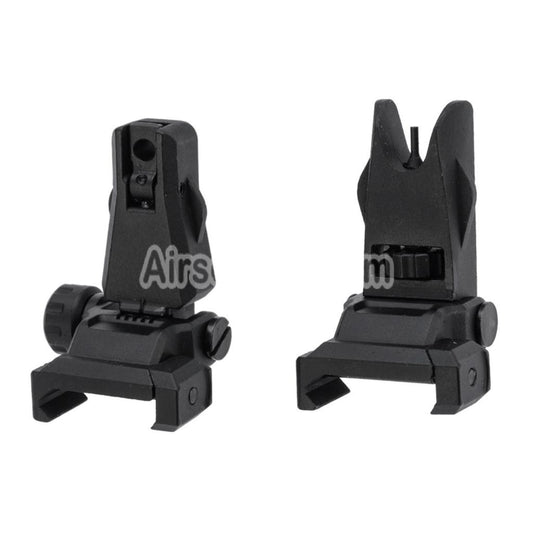 Airsoft APS New Hawk Flip Up Front Rear Sight For 20mm 1913 Picatinny Rail M4 M16 AEG Rifles