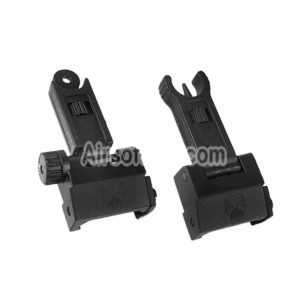 Airsoft APS New Phantom Flip Up Front Rear Sight For 20mm 1913 Picatinny Rail M4 M16 AEG Rifles